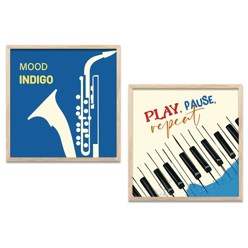 Music  Wall Art Paintings  with Frame for Wall Decor