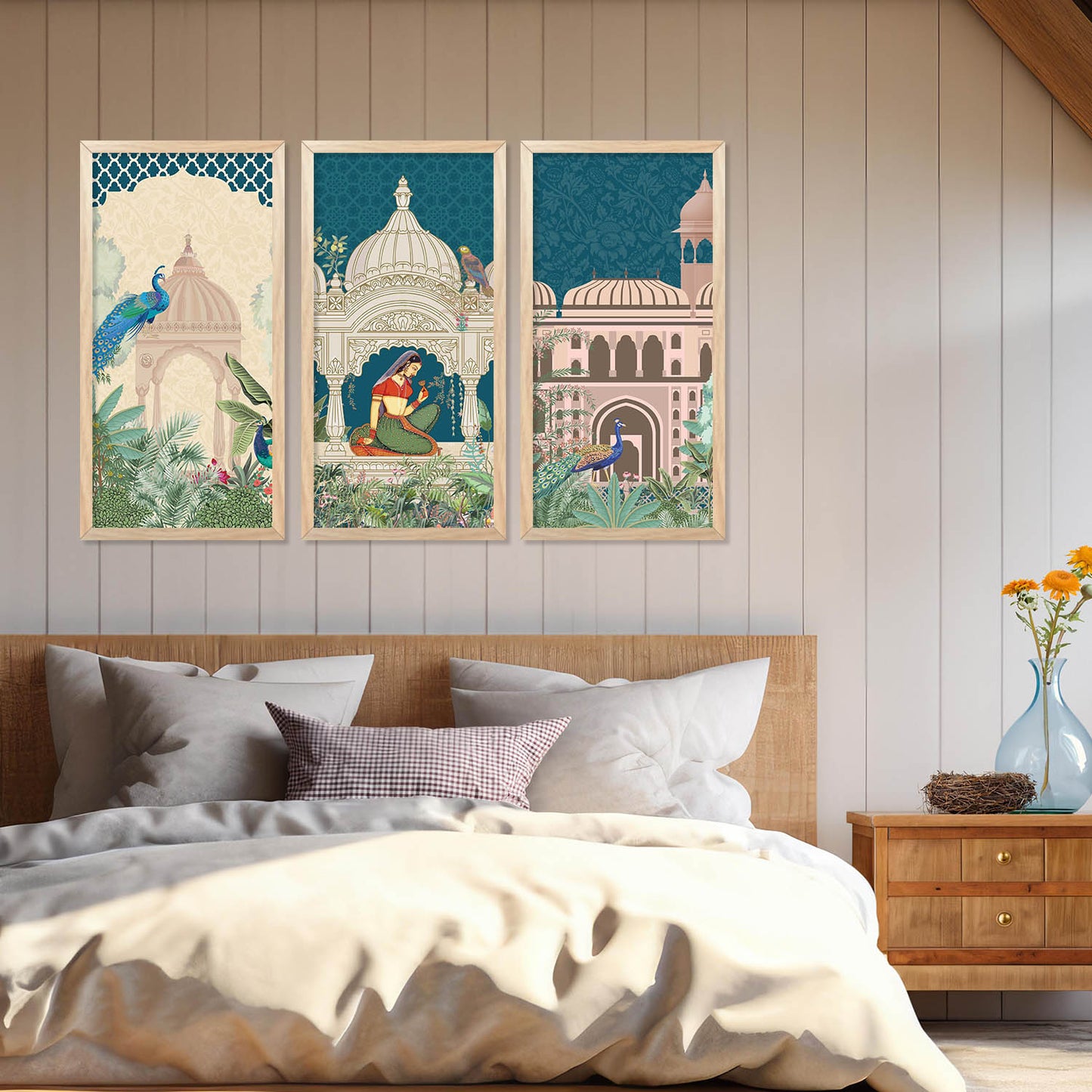 Traditional Indian Framed Art Set