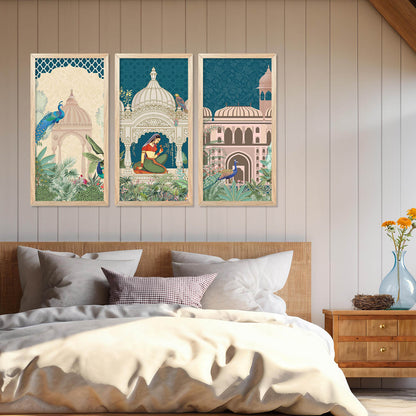 Traditional Indian Framed Art Set