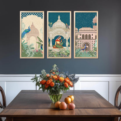 Traditional Indian Framed Art Set