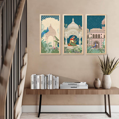 Traditional Indian Framed Art Set