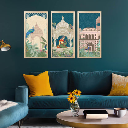 Traditional Indian Framed Art Set