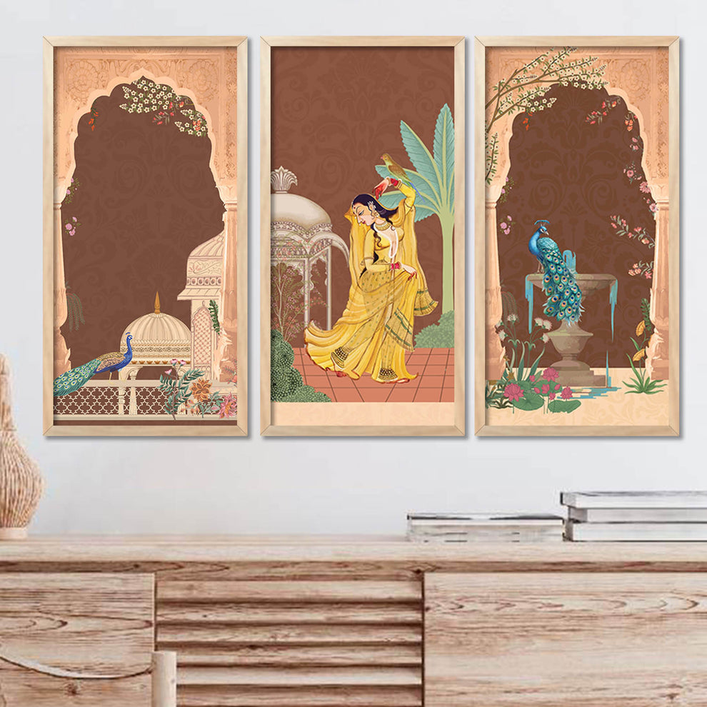 Traditional Indian Framed Art Set – Kotart