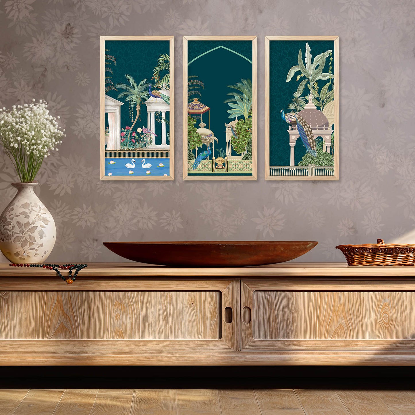 Traditional Indian Framed Art, Decorative Wall Art