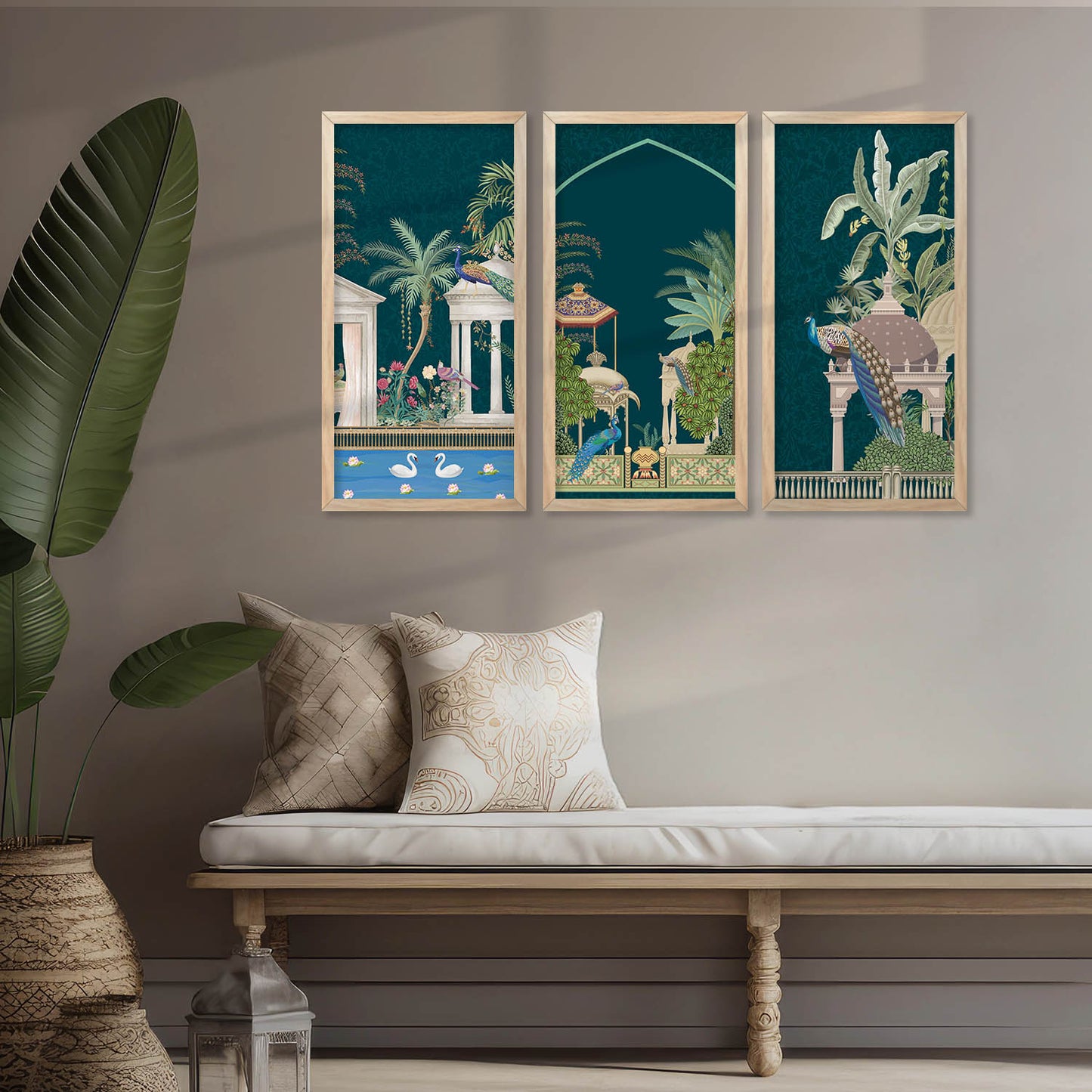 Traditional Indian Framed Art, Decorative Wall Art