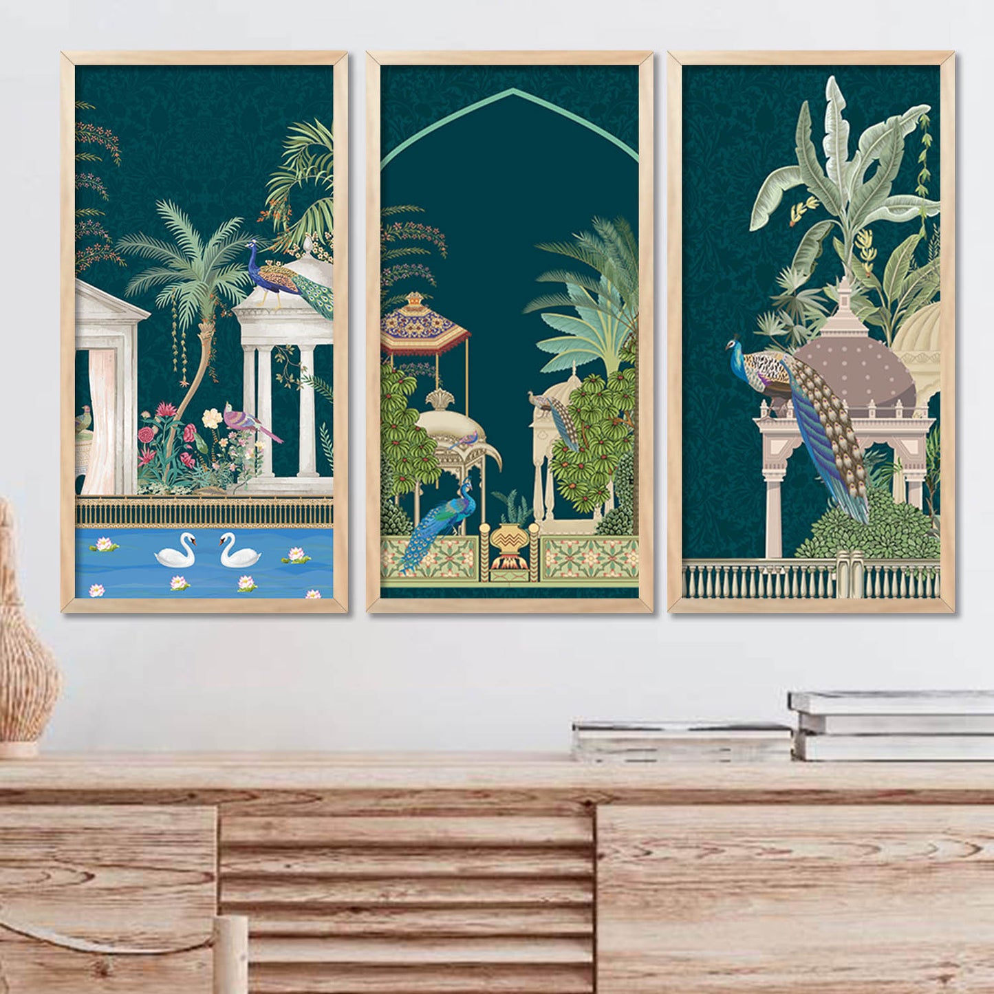 Traditional Indian Framed Art, Decorative Wall Art