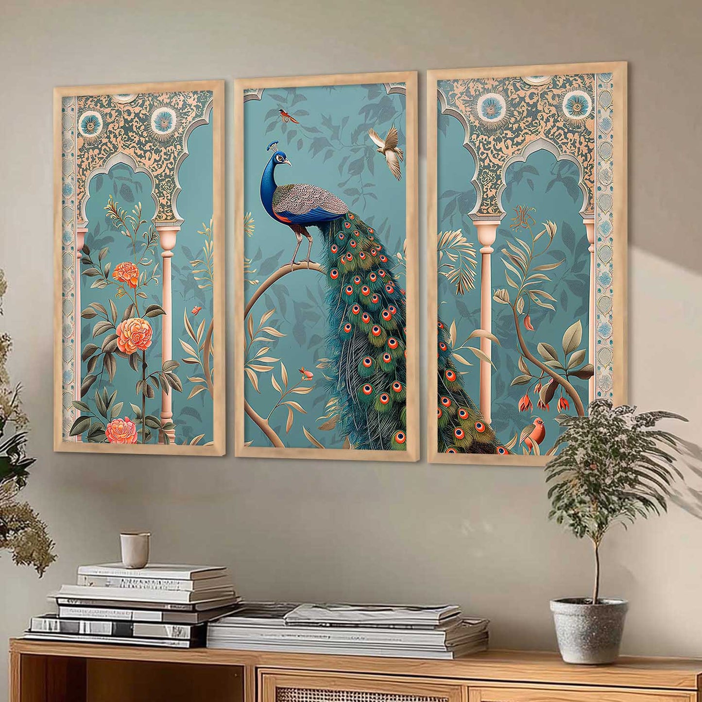 Traditional Animal Framed Art, Decorative Wall Art