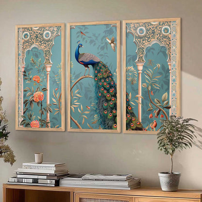 Traditional Animal Framed Art, Decorative Wall Art