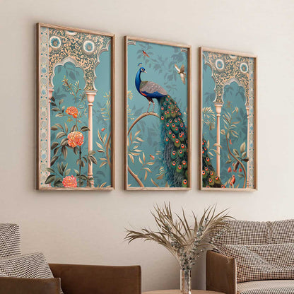 Traditional Animal Framed Art, Decorative Wall Art