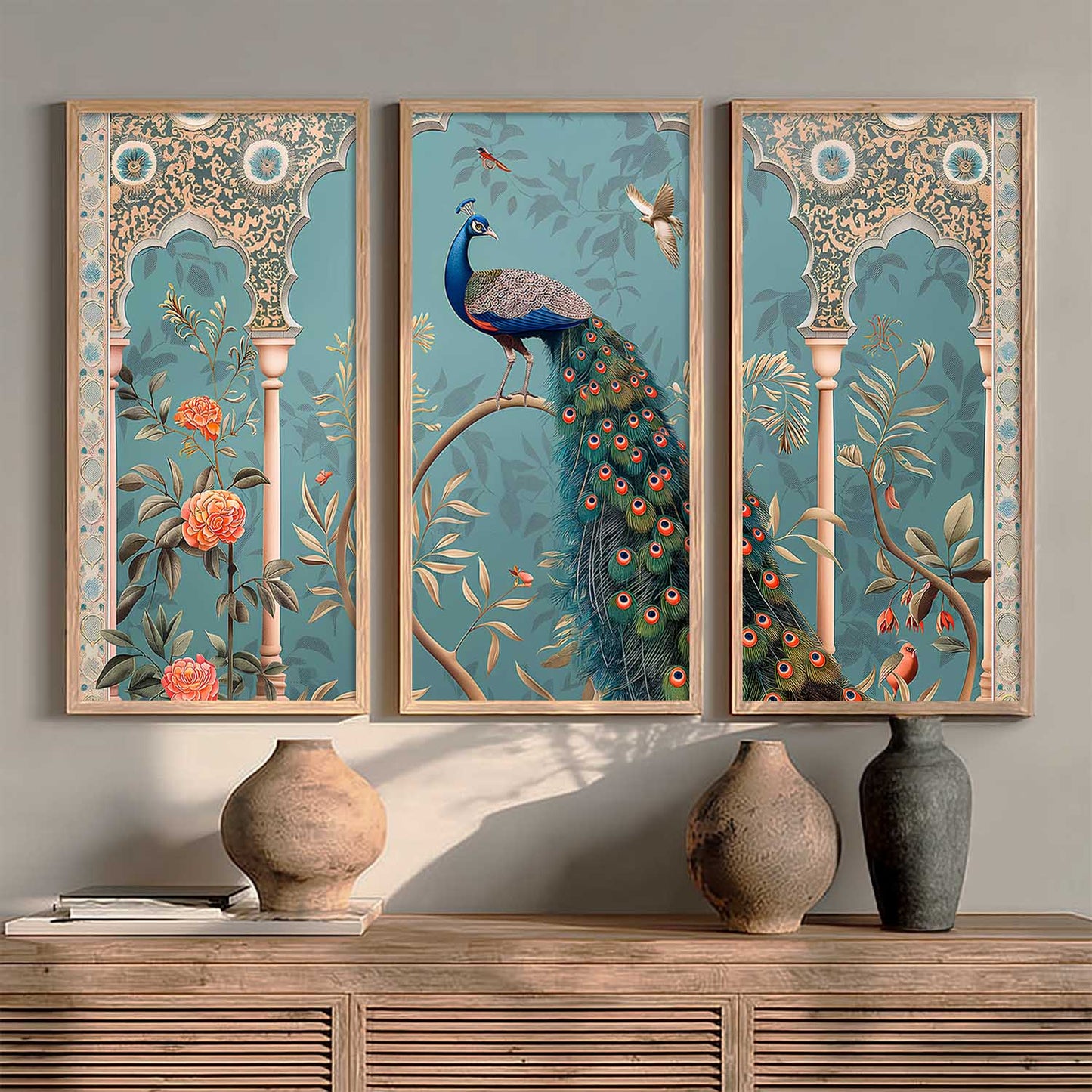 Traditional Animal Framed Art, Decorative Wall Art