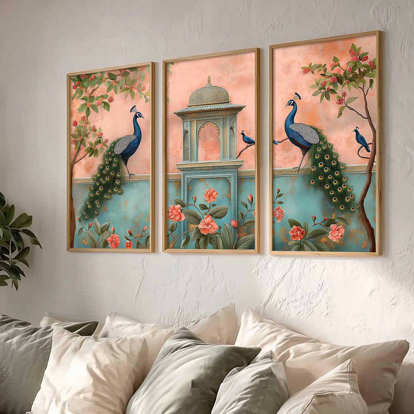 Traditional Animal Framed Art, Decorative Wall Art