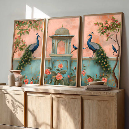 Traditional Animal Framed Art, Decorative Wall Art