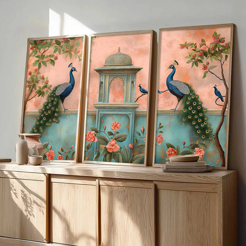 Traditional Animal Framed Art, Decorative Wall Art