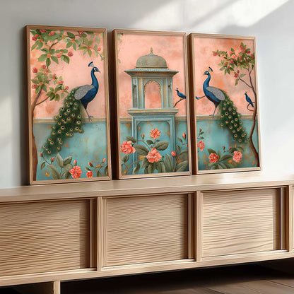 Traditional Animal Framed Art, Decorative Wall Art