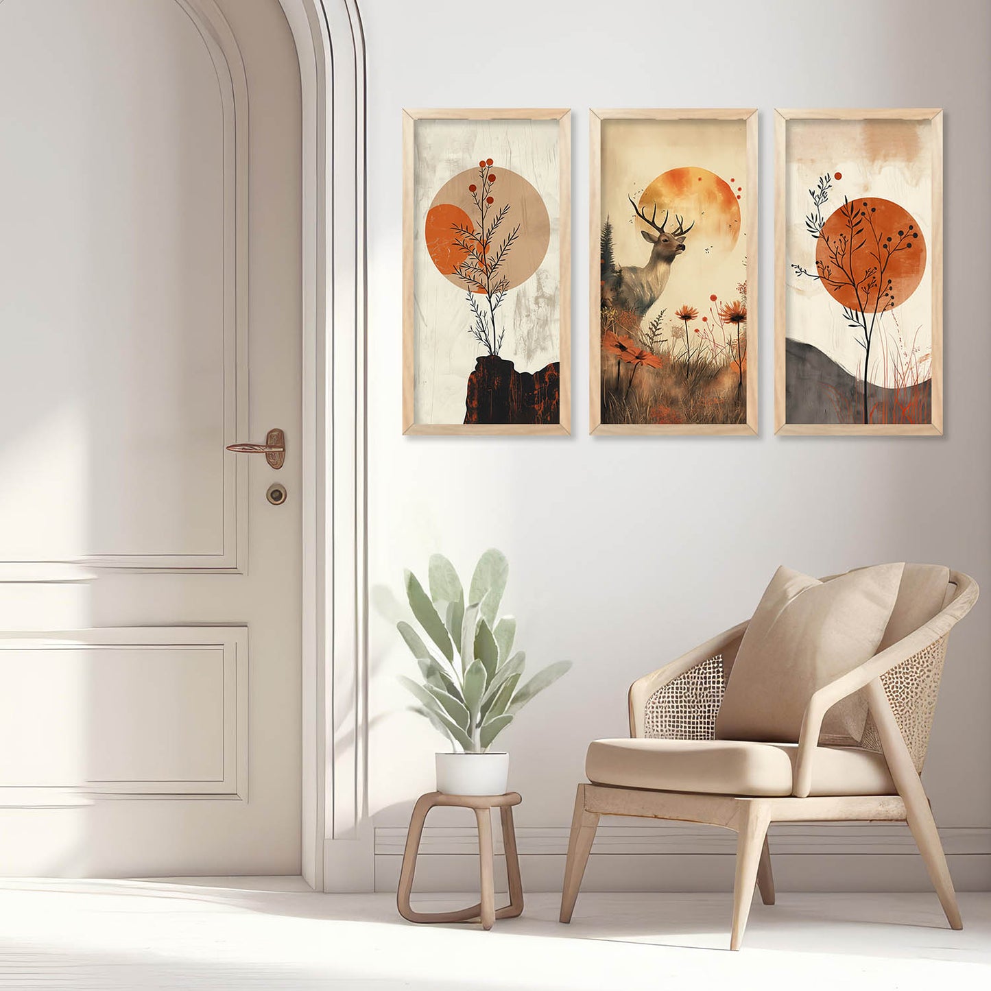 Boho Wall Art Home Decor Living Room , Decorative Wall Prints