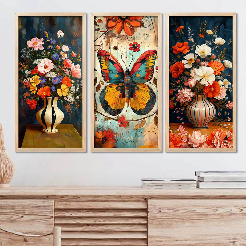 Floral Wall Art Home Decor Living Room , Decorative Wall Prints