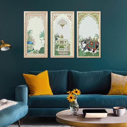 Madubani Indian Wall Art Framed Prints , Decorative Wall Art