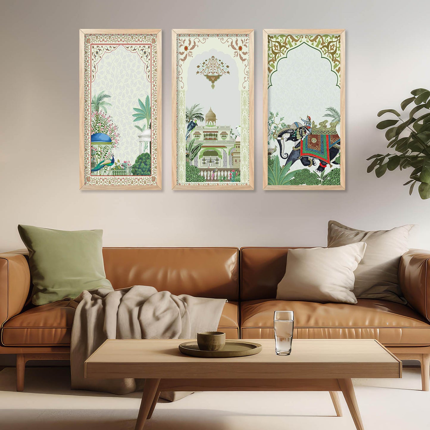 Madubani Indian Wall Art Framed Prints , Decorative Wall Art