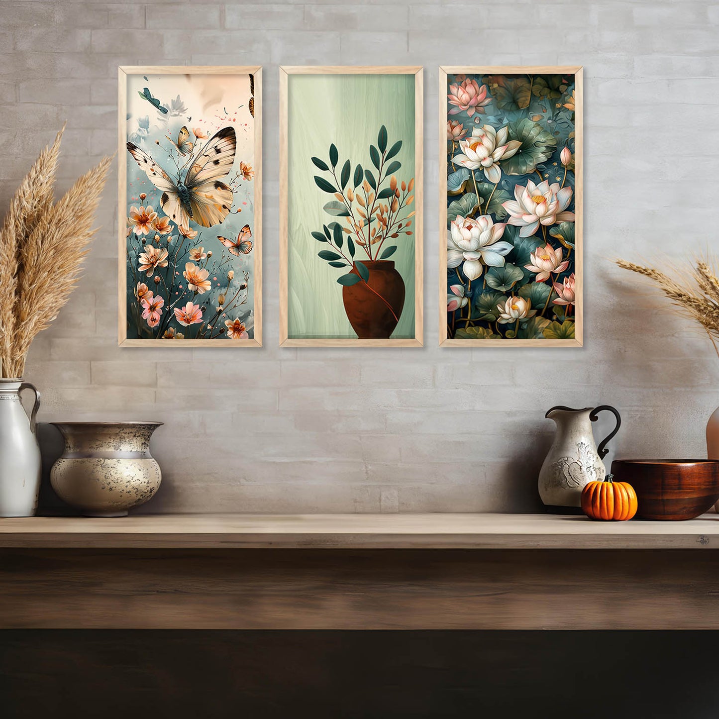 Floral Wall Art Home Decor Living Room , Decorative Wall Prints
