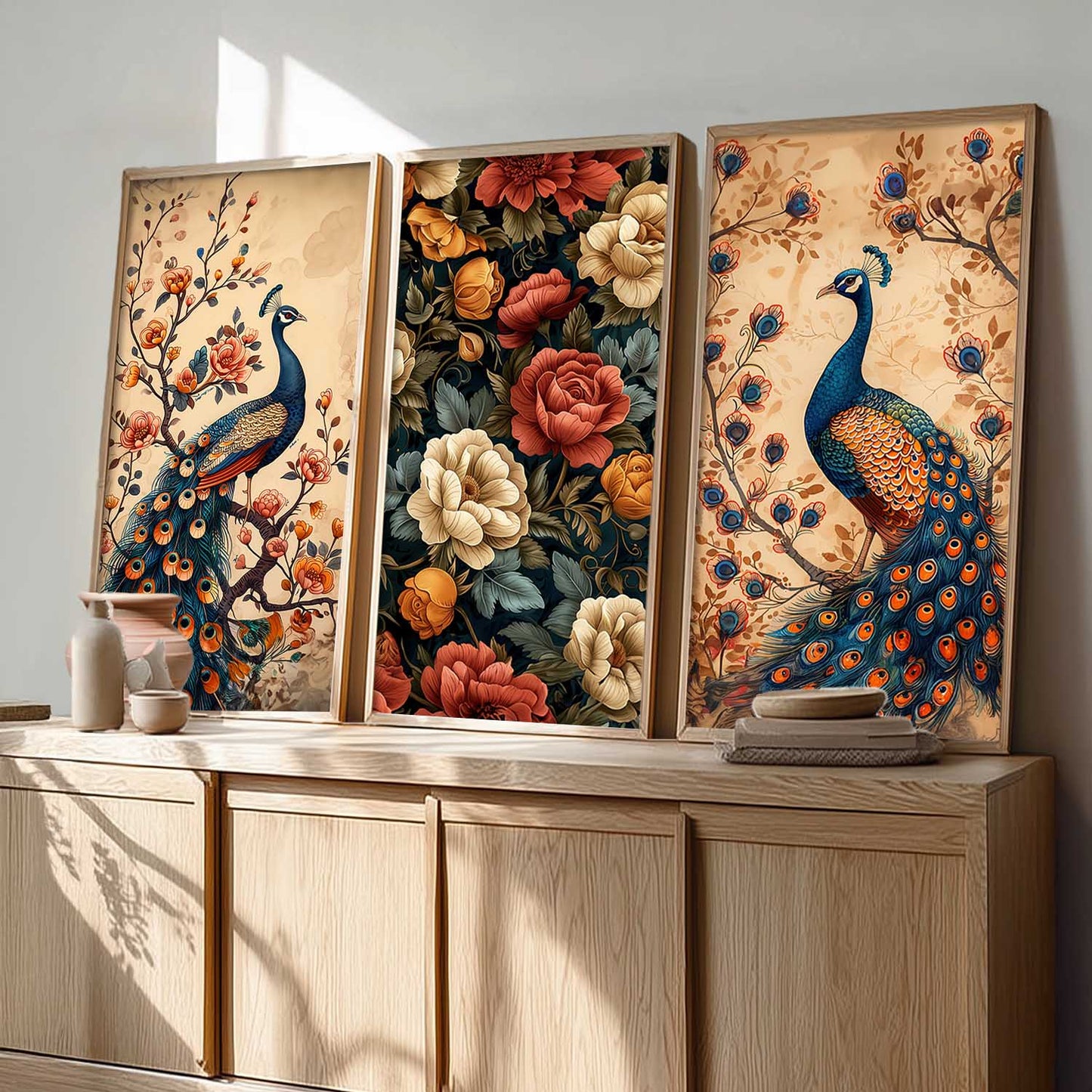 Floral Wall Art Home Decor Living Room , Decorative Wall Prints