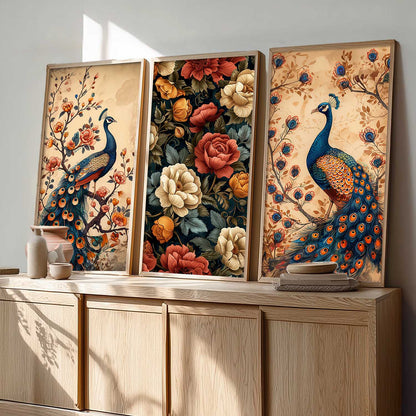 Floral Wall Art Home Decor Living Room , Decorative Wall Prints