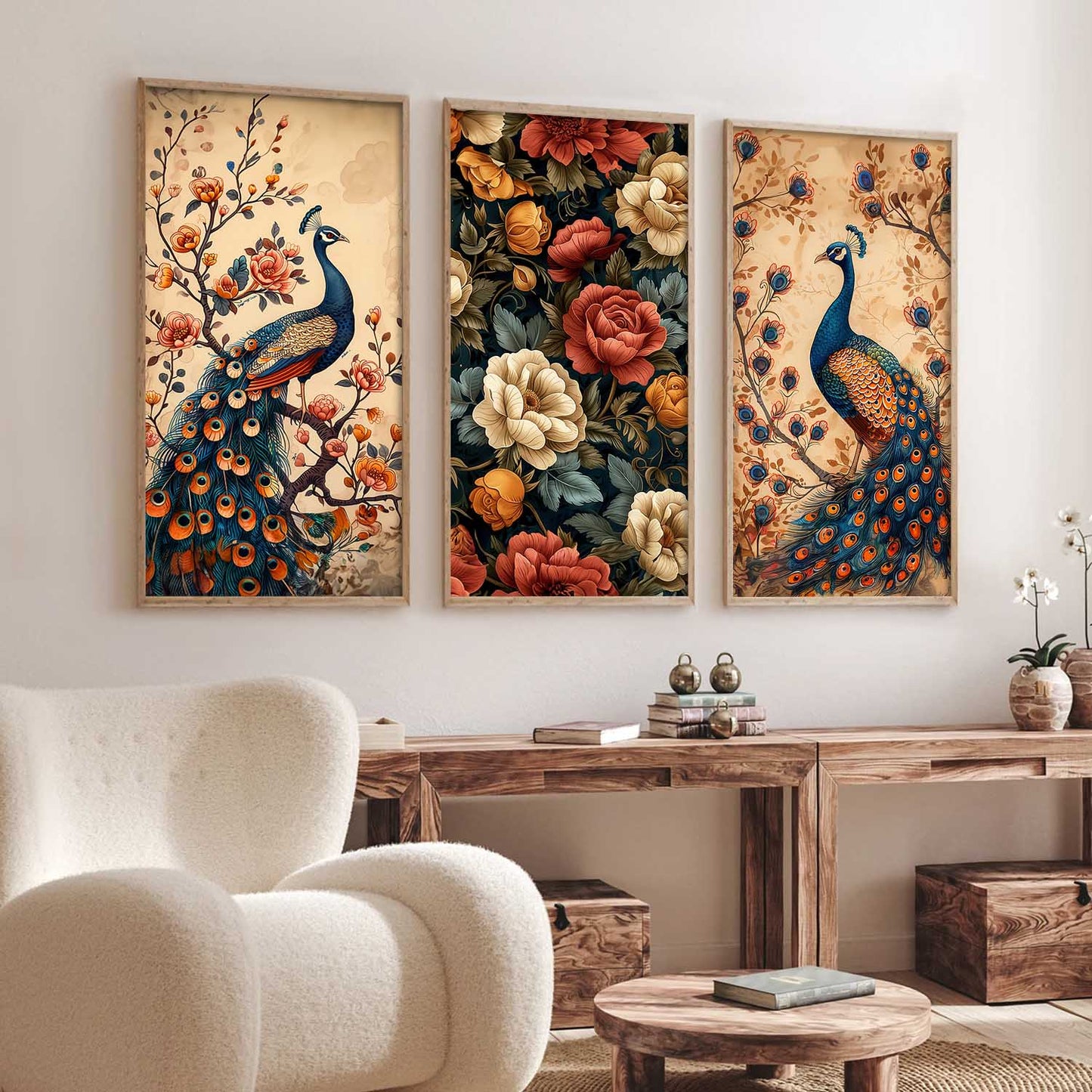 Floral Wall Art Home Decor Living Room , Decorative Wall Prints