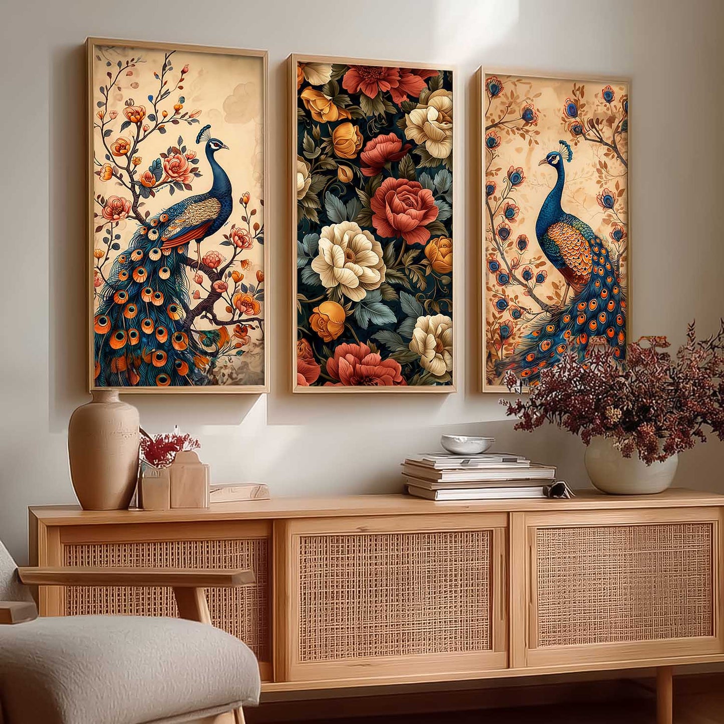 Floral Wall Art Home Decor Living Room , Decorative Wall Prints