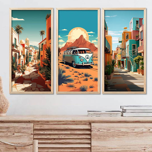 Travel View Wall Art Home Décor Living Room , Decorative Wall Prints