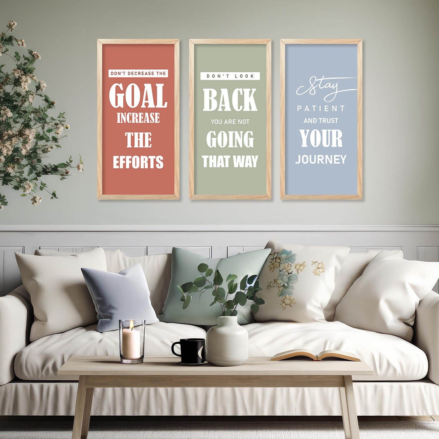 Motivational Art Home Décor Living Room , Decorative Wall Prints