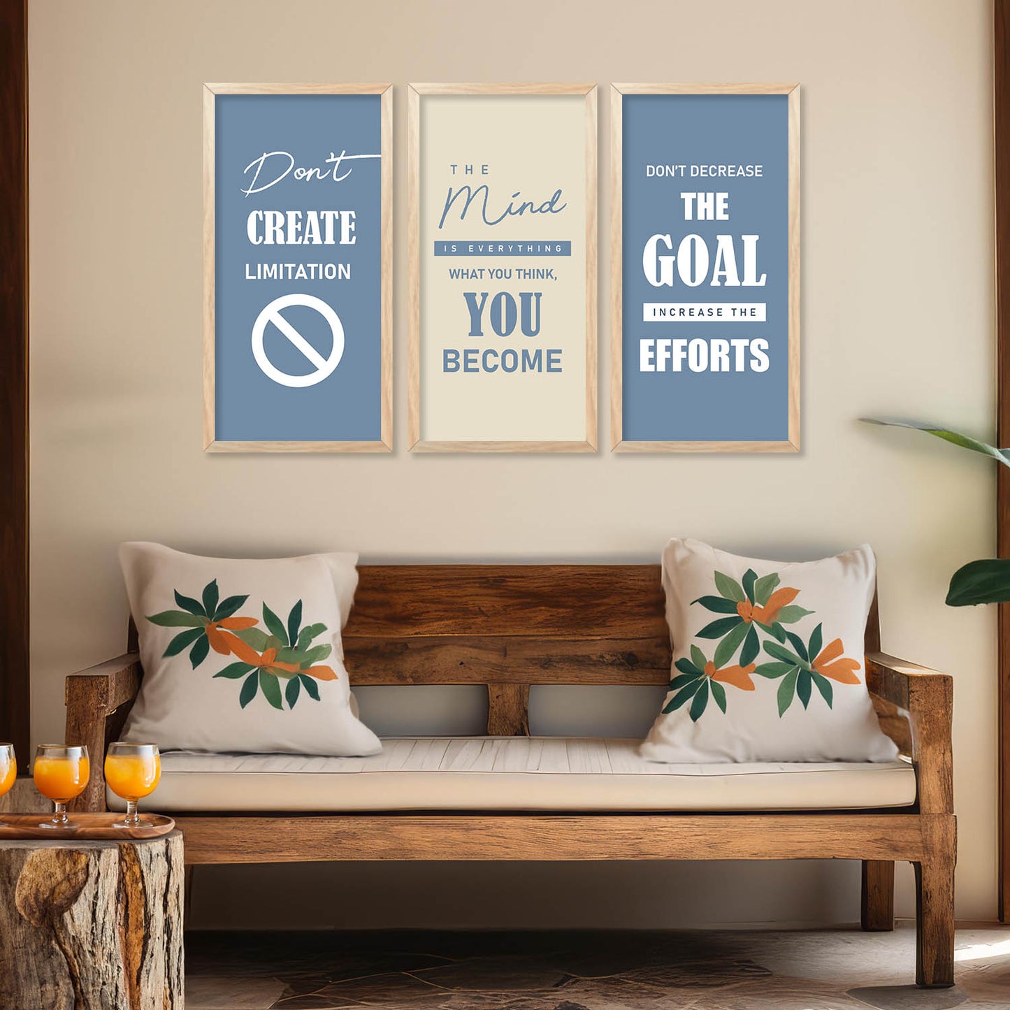 Motivational Art Home Décor Living Room , Decorative Wall Prints