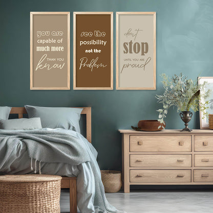 Motivational Art Home Décor Living Room , Decorative Wall Prints