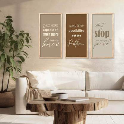 Motivational Art Home Décor Living Room , Decorative Wall Prints