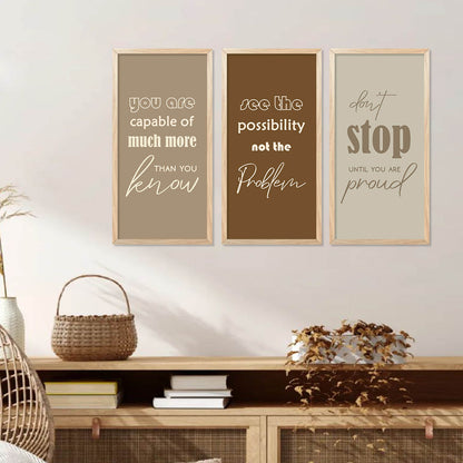 Motivational Art Home Décor Living Room , Decorative Wall Prints