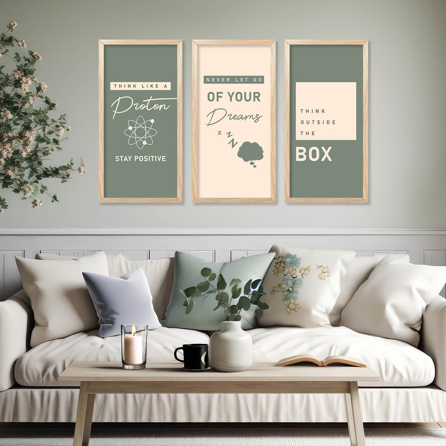 Motivational Art Home Décor Living Room , Decorative Wall Prints