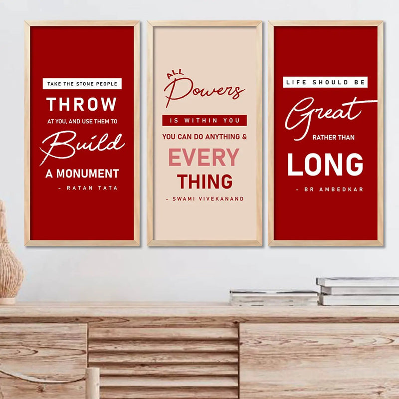 Motivational Art Home Décor Living Room , Decorative Wall Prints by Kotart
