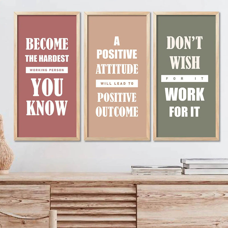 Motivational Art Home Décor Living Room , Decorative Wall Prints by Kotart