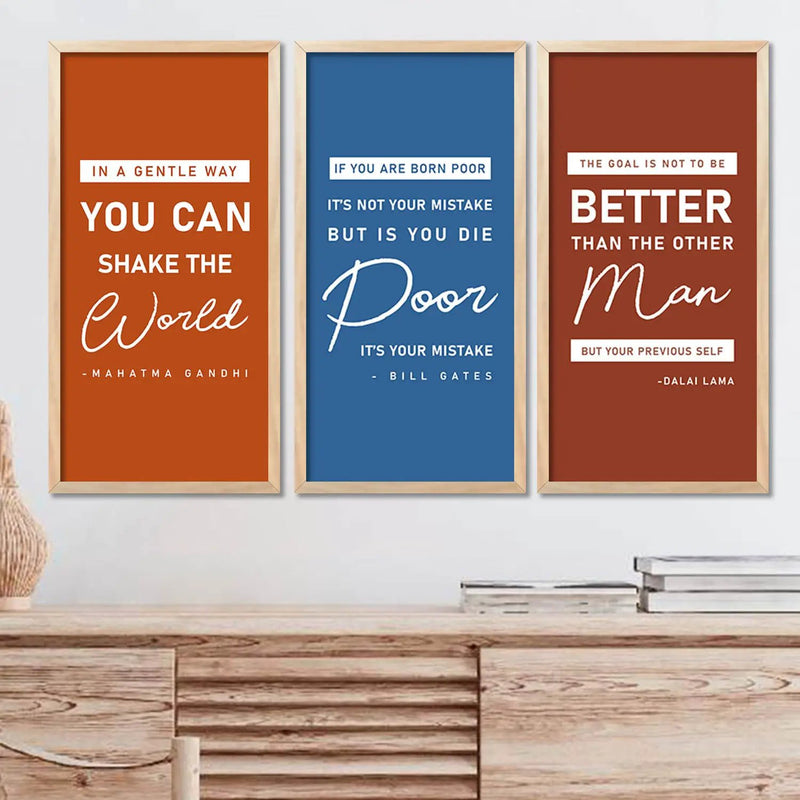 Motivational Art Home Décor Living Room , Decorative Wall Prints by Kotart