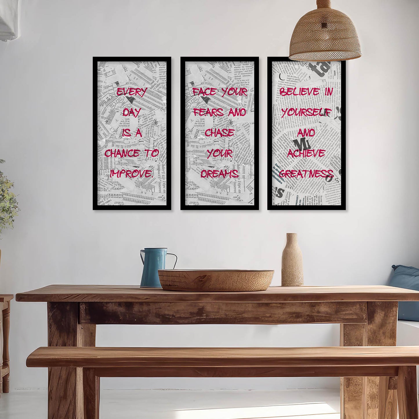 Motivational Wall Art Home Decor Living Room , Decorative Wall Prints