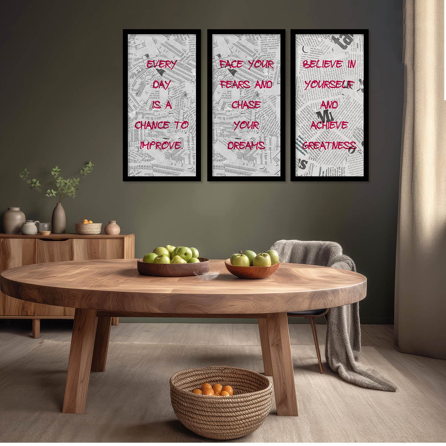 Motivational Wall Art Home Decor Living Room , Decorative Wall Prints