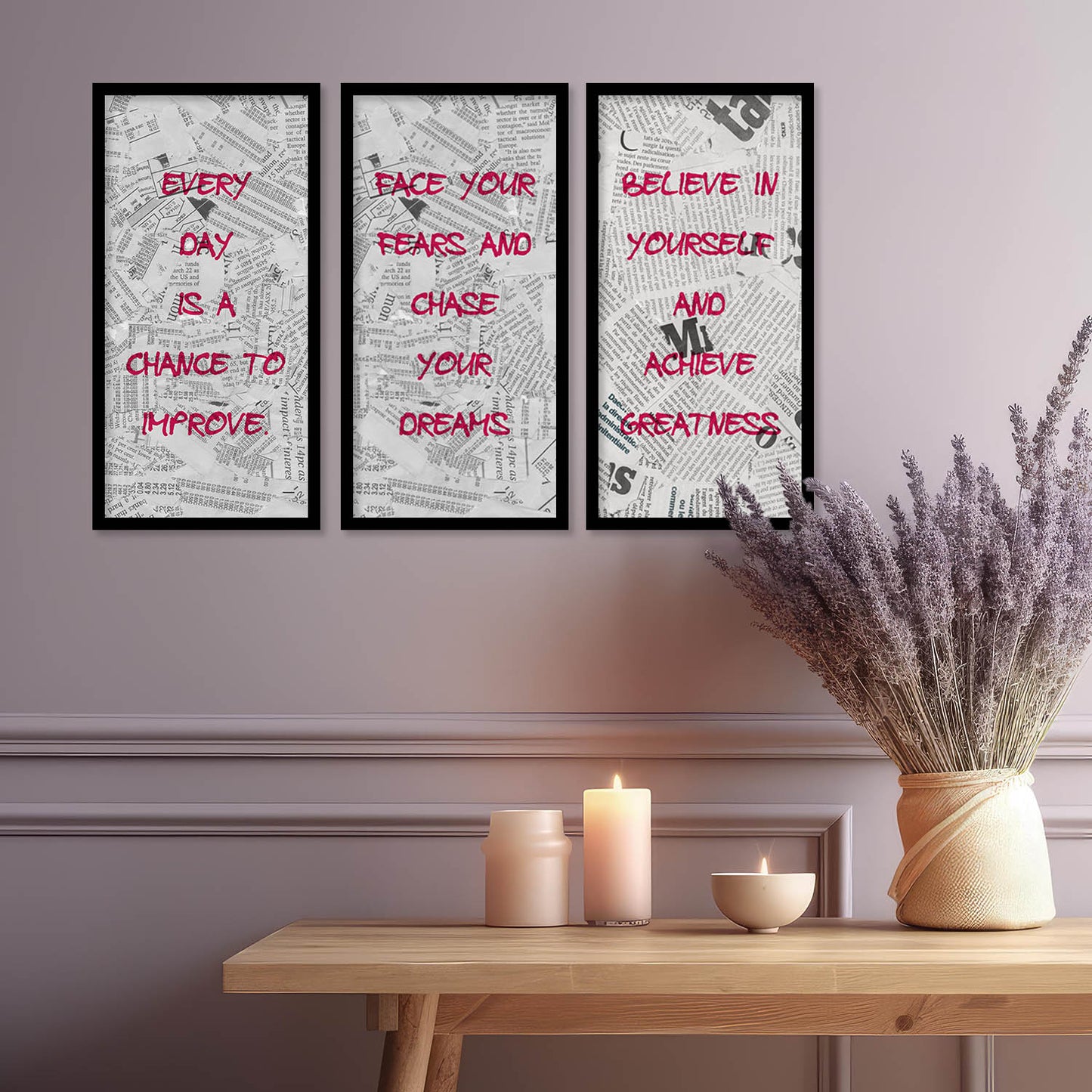 Motivational Wall Art Home Decor Living Room , Decorative Wall Prints