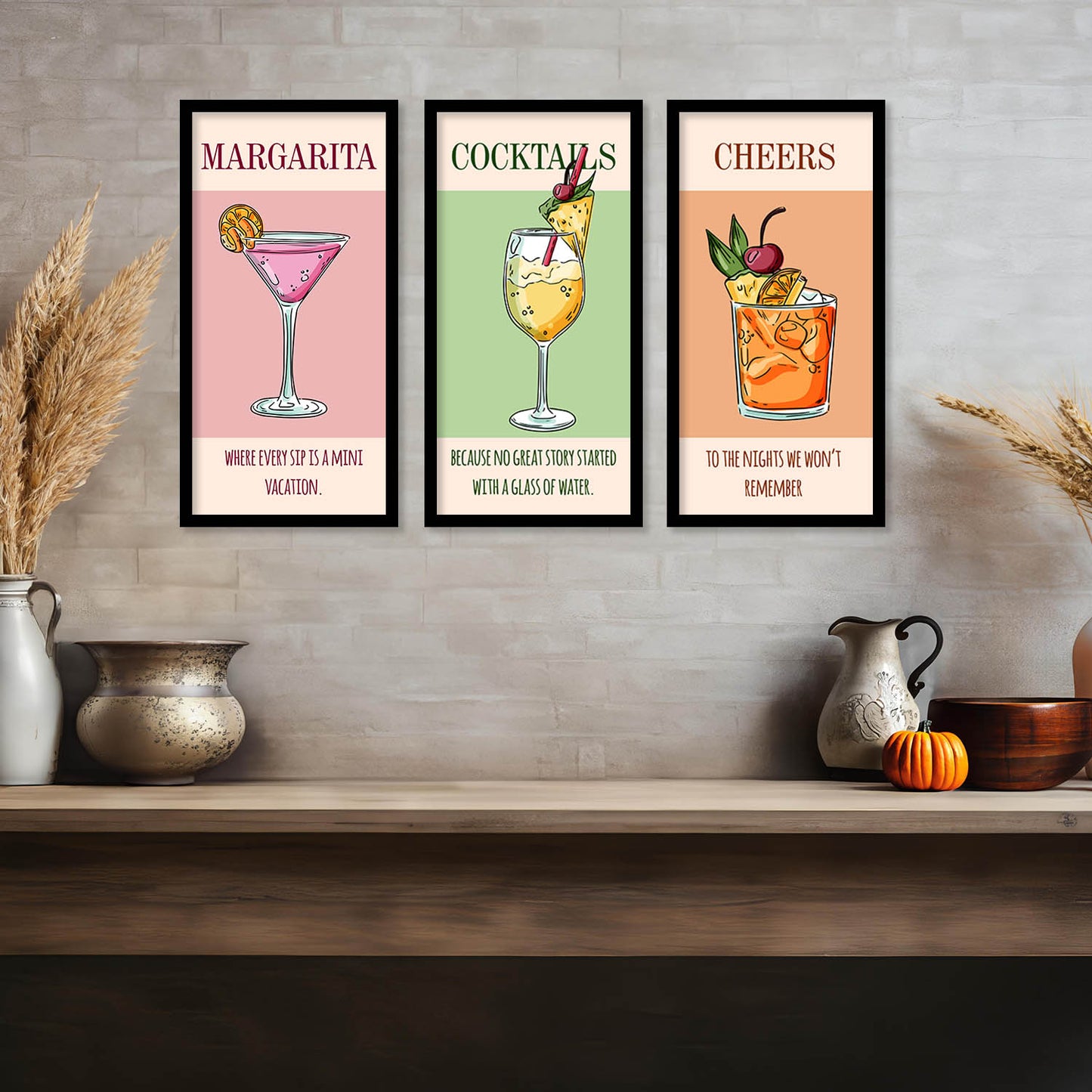 Quotes Wall Art Restaurant Décor Prints, Decorative Wall Prints For Kitchen