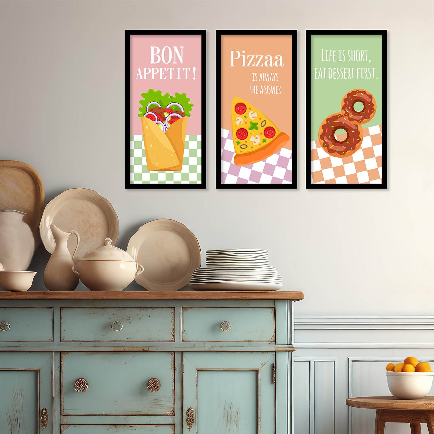 Quotes Wall Art Restaurant Décor Prints, Decorative Wall Prints For Kitchen