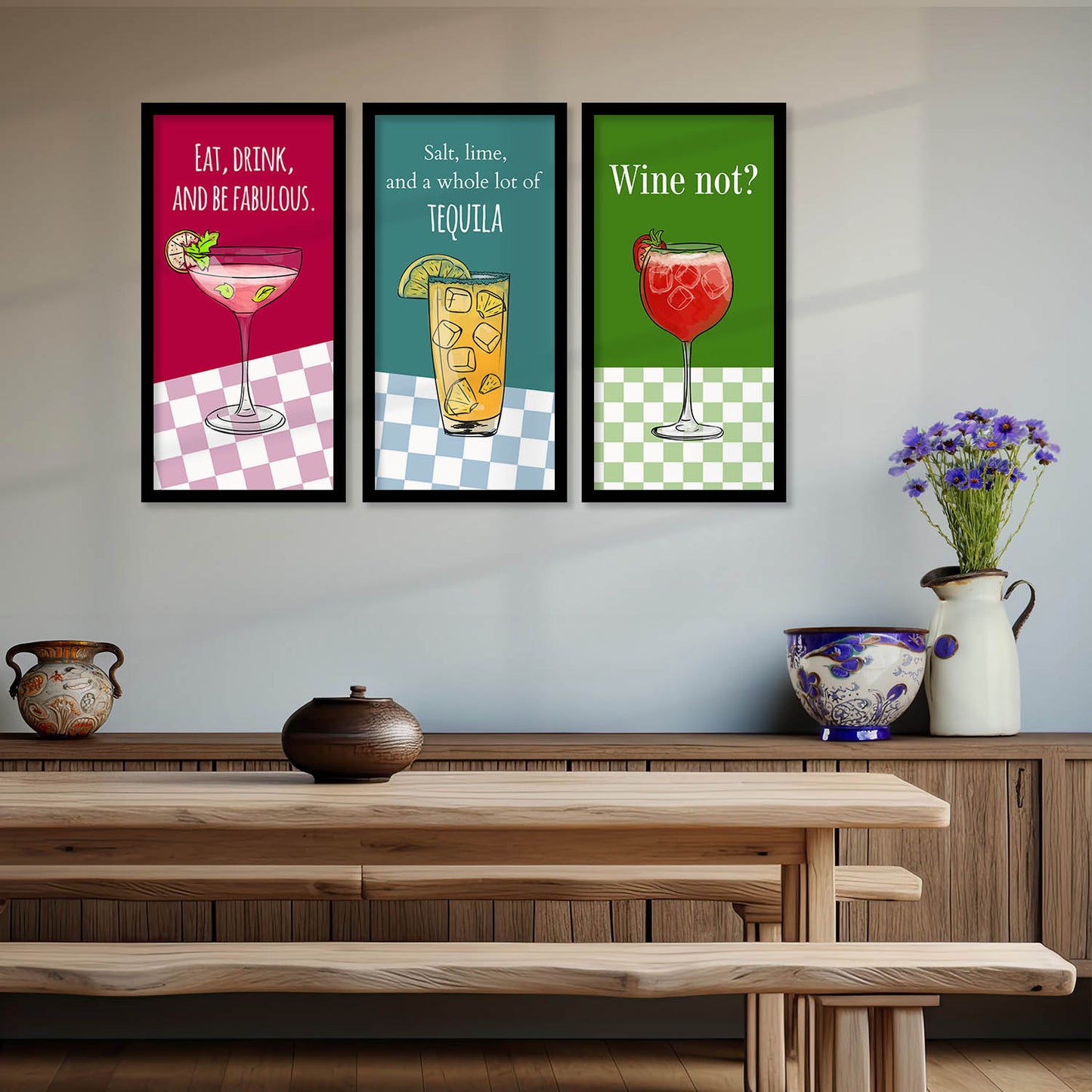 Quotes Wall Art Restaurant Décor Prints, Decorative Wall Prints For Kitchen