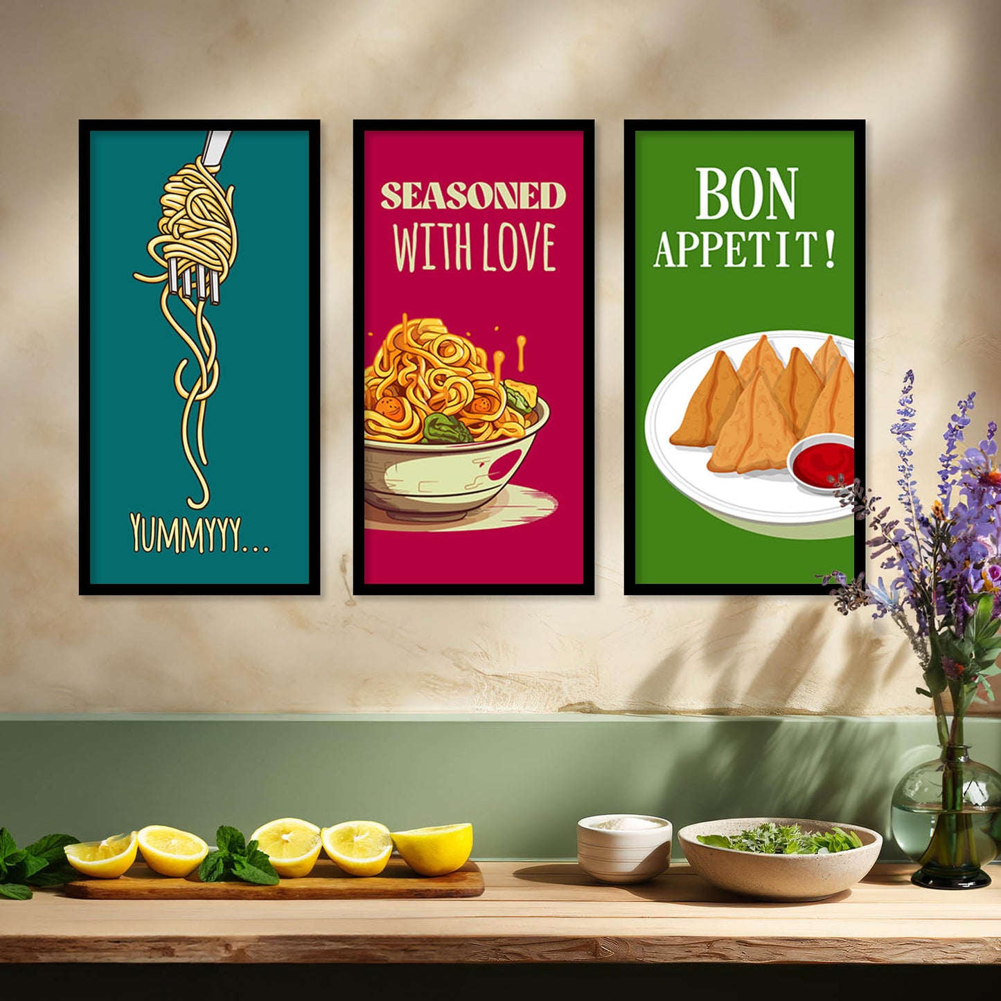 Quotes Wall Art Restaurant Décor Prints, Decorative Wall Prints For Kitchen