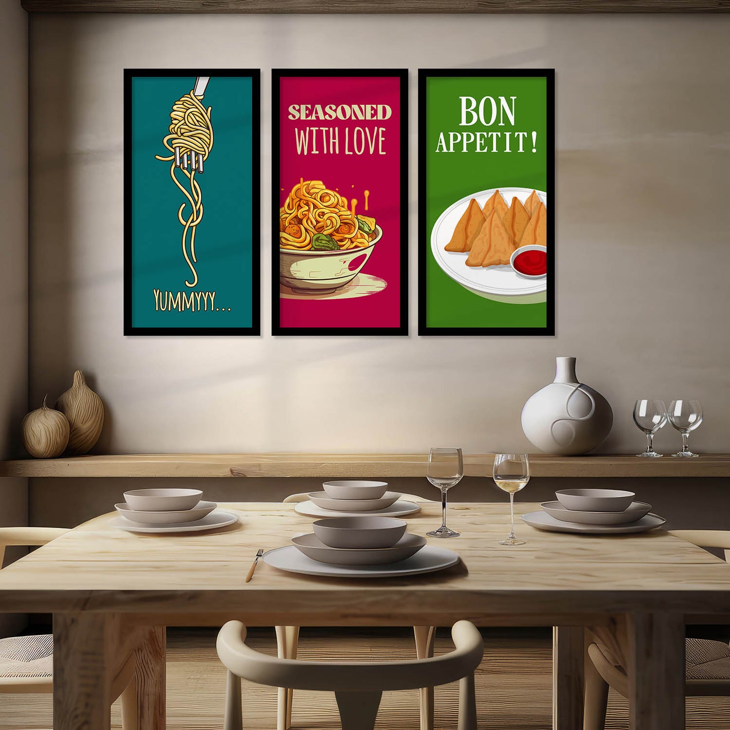 Quotes Wall Art Restaurant Décor Prints, Decorative Wall Prints For Kitchen