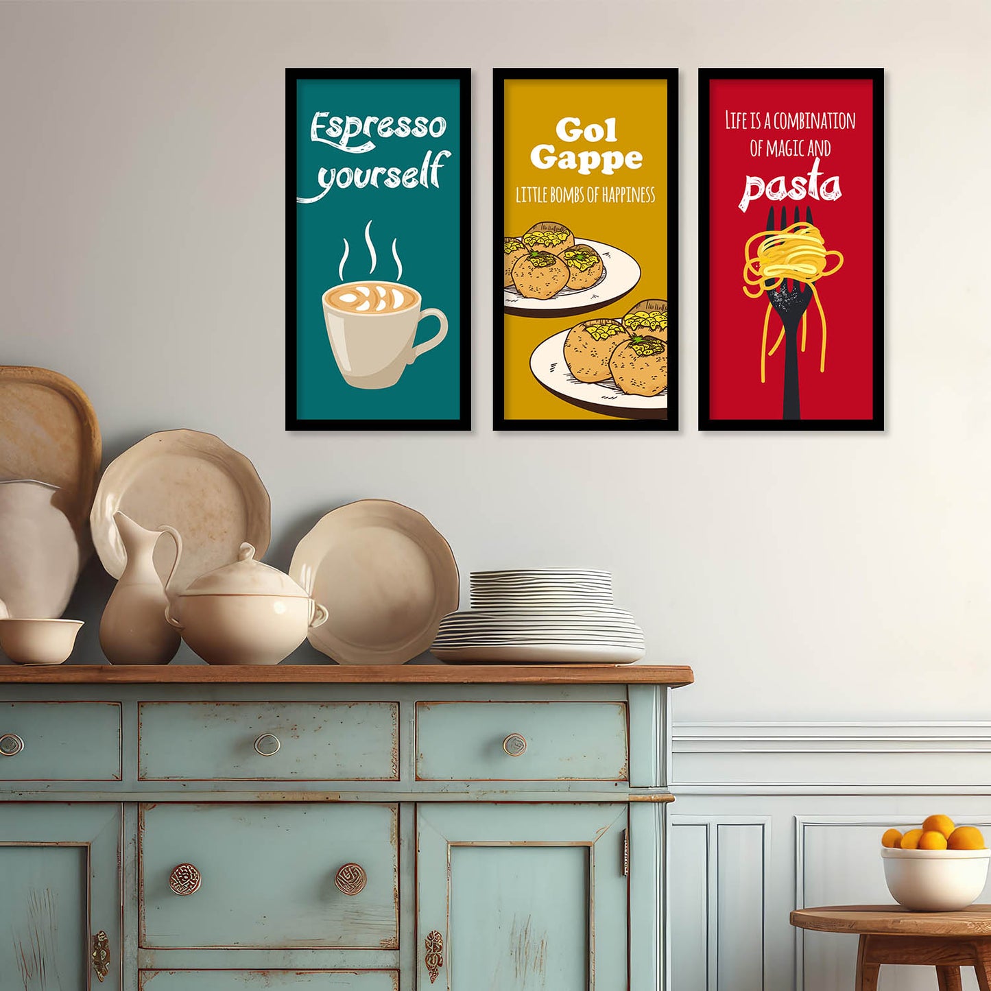 Quotes Wall Art Restaurant Décor Prints, Decorative Wall Prints For Kitchen