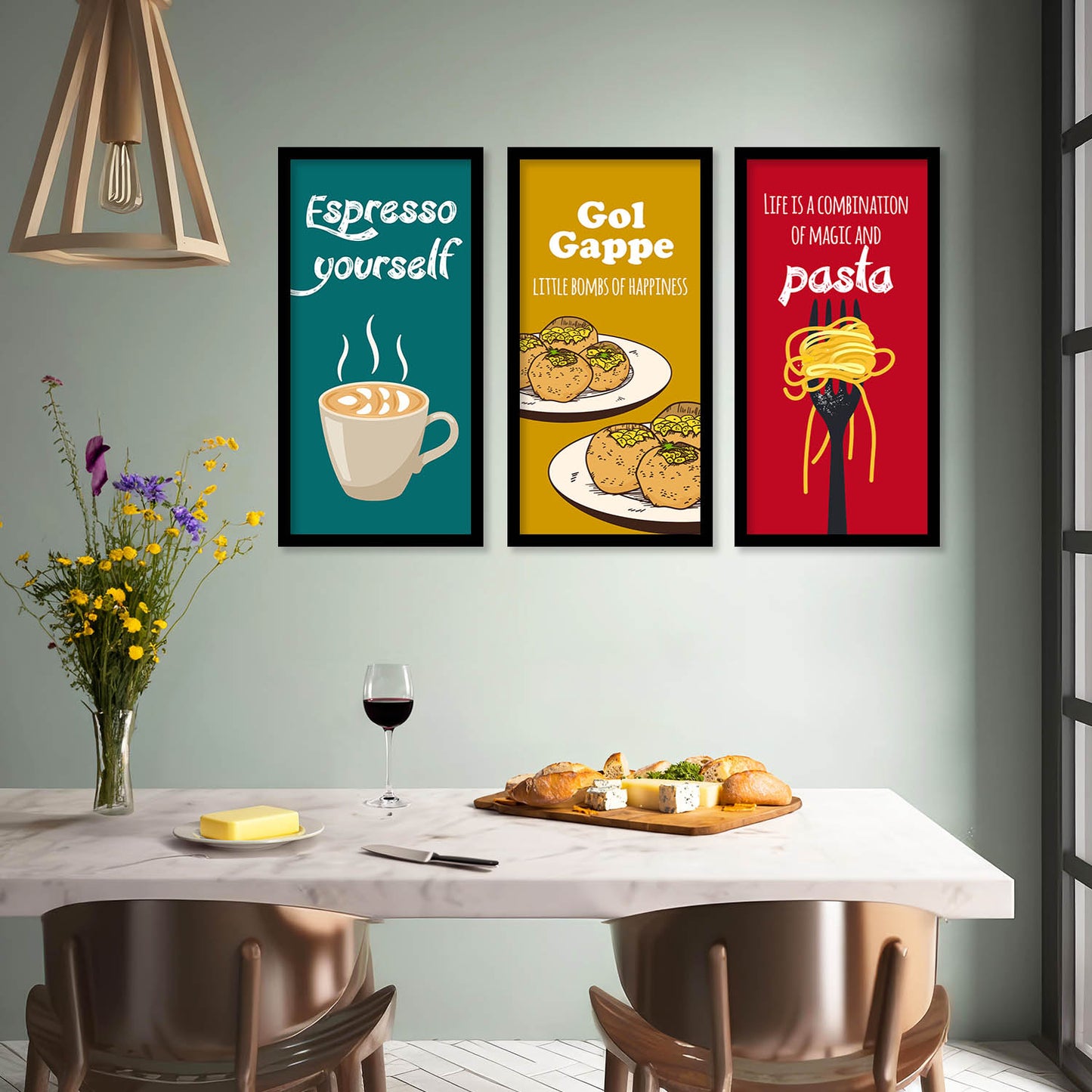 Quotes Wall Art Restaurant Décor Prints, Decorative Wall Prints For Kitchen