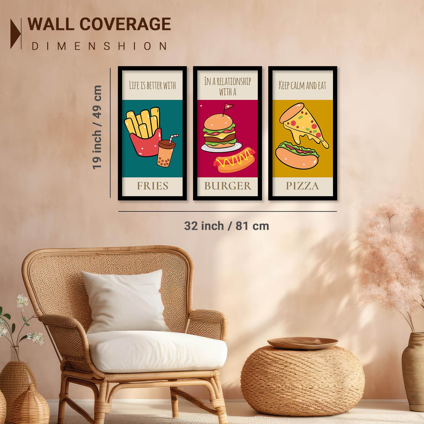 Quotes Wall Art Restaurant Décor Prints, Decorative Wall Prints For Kitchen