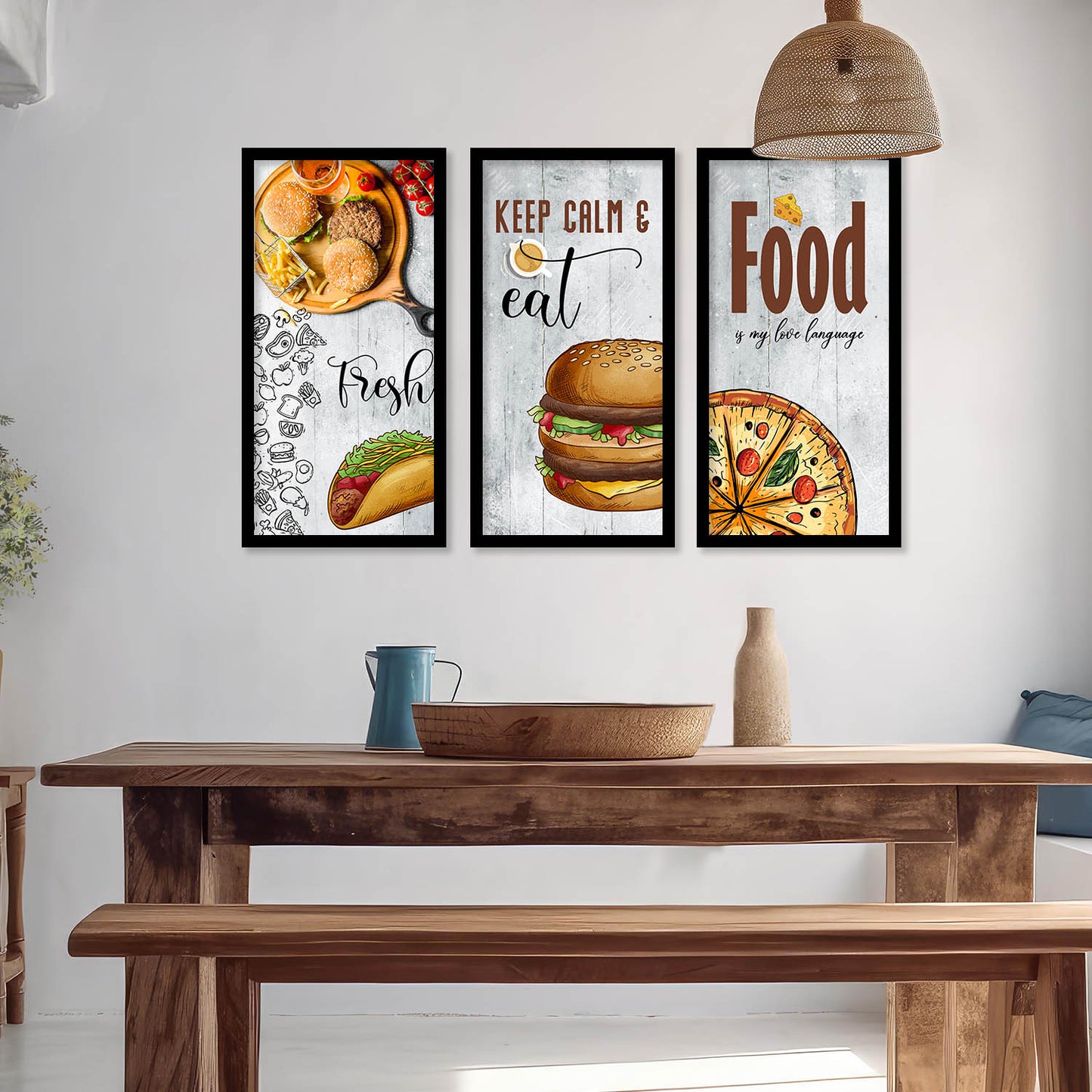 Quotes Wall Art Restaurant Décor Prints, Decorative Wall Prints For Kitchen