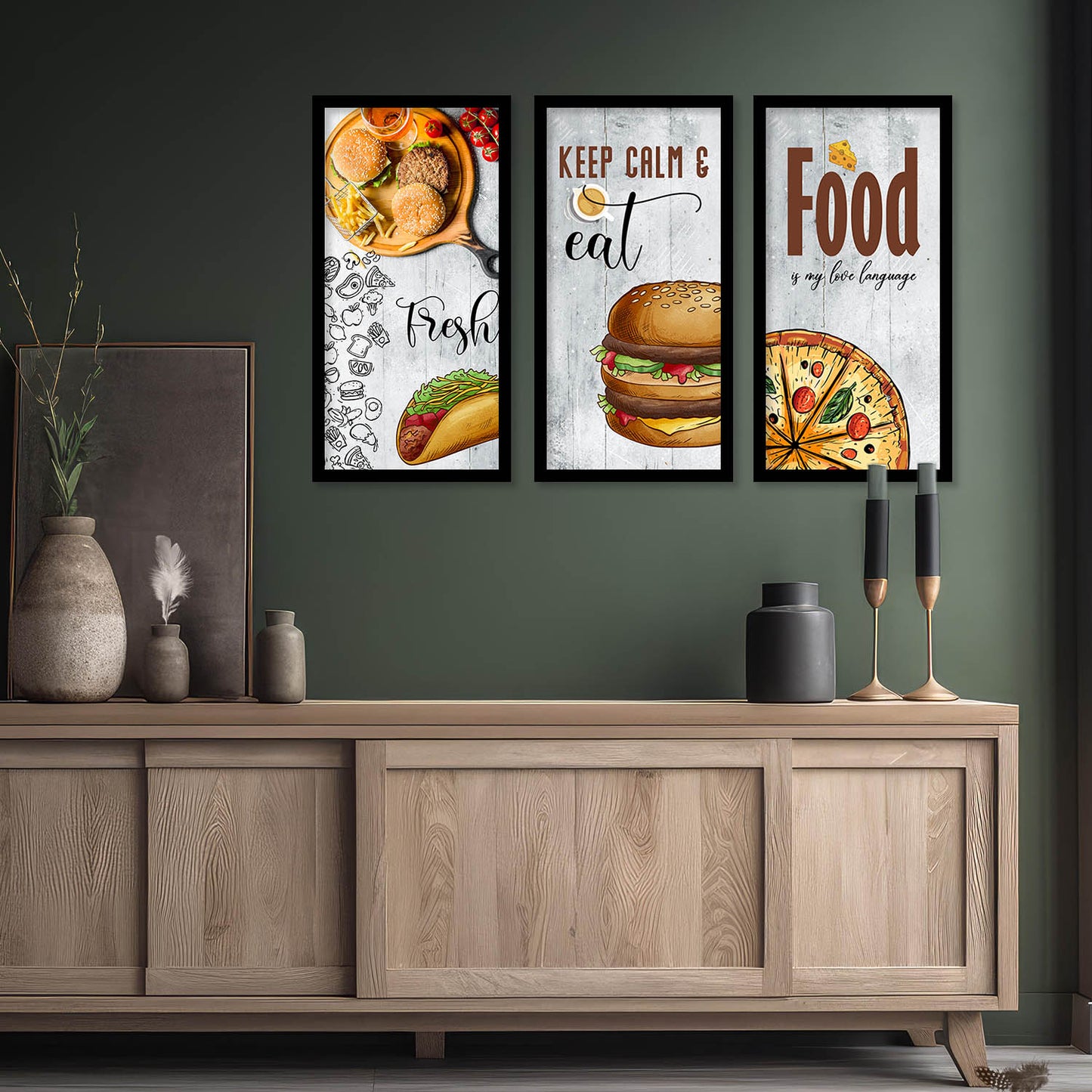 Quotes Wall Art Restaurant Décor Prints, Decorative Wall Prints For Kitchen